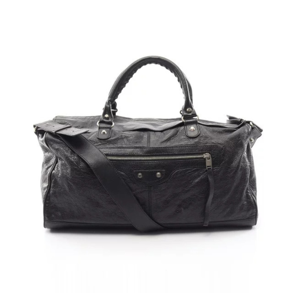 Balenciaga SQUASH Boston bag leather black